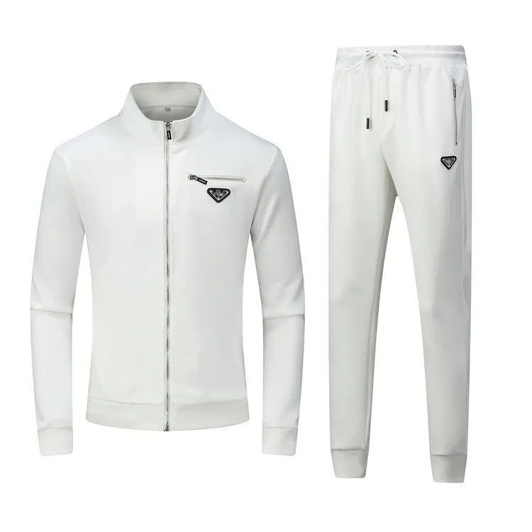 Men s Geometric Pattern Tracksuit Casual Jogger Sweatsuits Zipper Closure Long Sleeve Jacket Pants Wool Blend Beige M 3XL