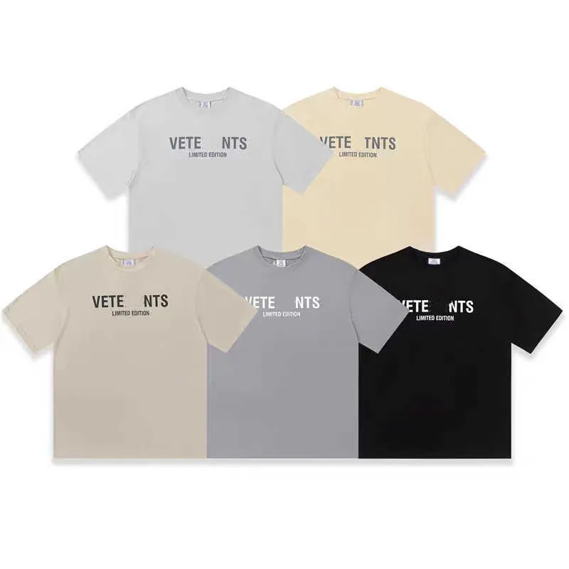 Vetements t Shirt Men Woman Shirt Sleeve Big Tag Hip Hop Loose Vetrogerery Vetercements Tees Black White To Top Tees Su66