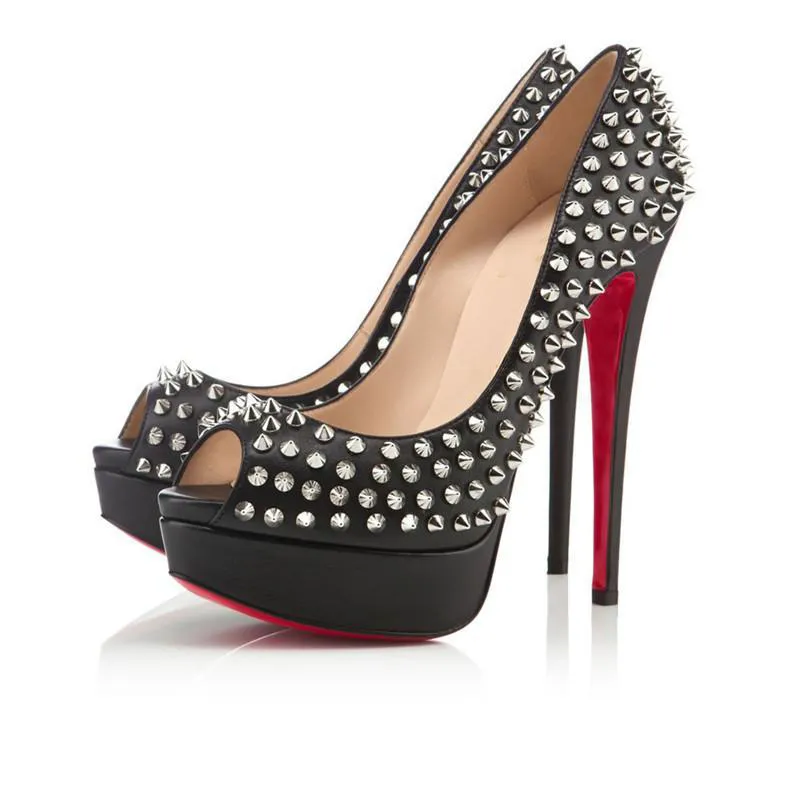 Red bottoms 2025 open toe