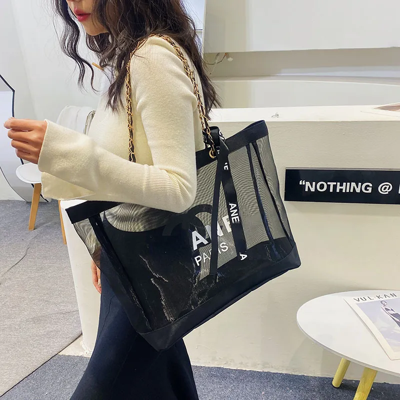 Korean mesh tote bag top