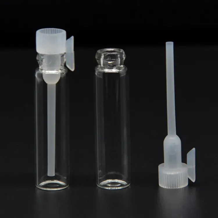 Mini flacons compte-gouttes transparents 1 ml 1CC échantillon parfum bouteille vide flacons d'huile essentielle conteneur 10 000 pièces avec Stock en vrac