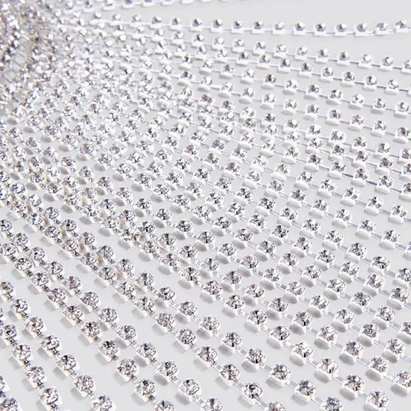 Luxury rhinestones delicate national wind forehead chain hair chain headdress Multi-layer tassel sexy mask chain hair accessories bridal wedding jewelry