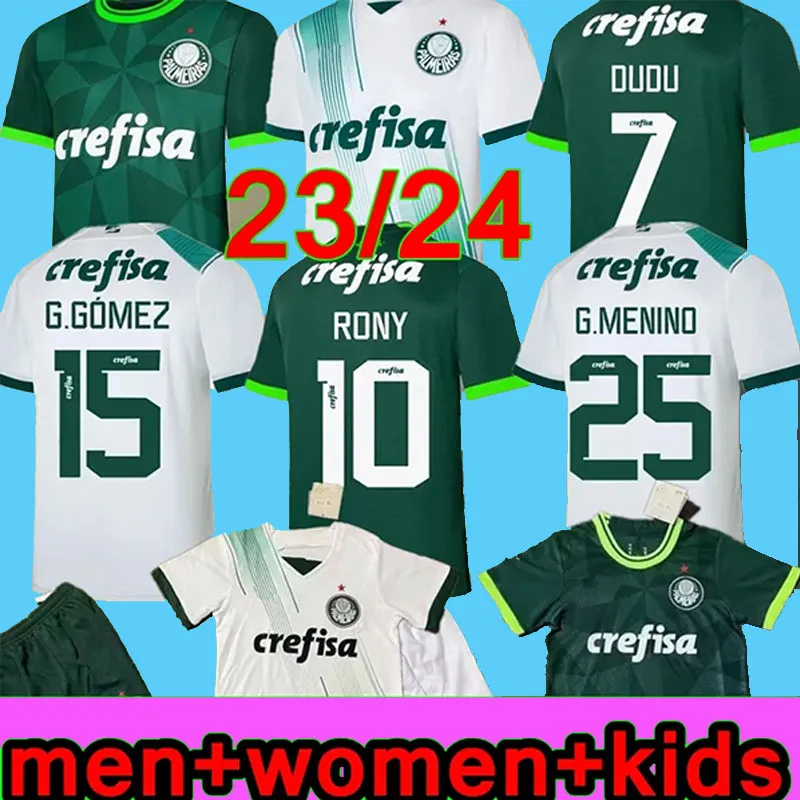 G.GOMEZ 23 24 Palmeiras SOCCER JERSEYS HOME GREEN DUDU RONY M.MERENTIEL 2023 2024 Palmeira Away ZE RAFAEL Willian Football SHIRTS dritte 75. FELIPE MELO WESLEY Frau