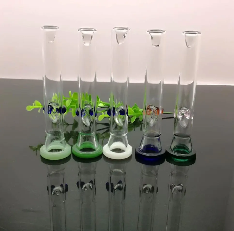 Rauchpfeifen Shisha Bong Glas Rig Öl Wasser Bongs Klassische farbige Ring Fulcrum Glaspfeife