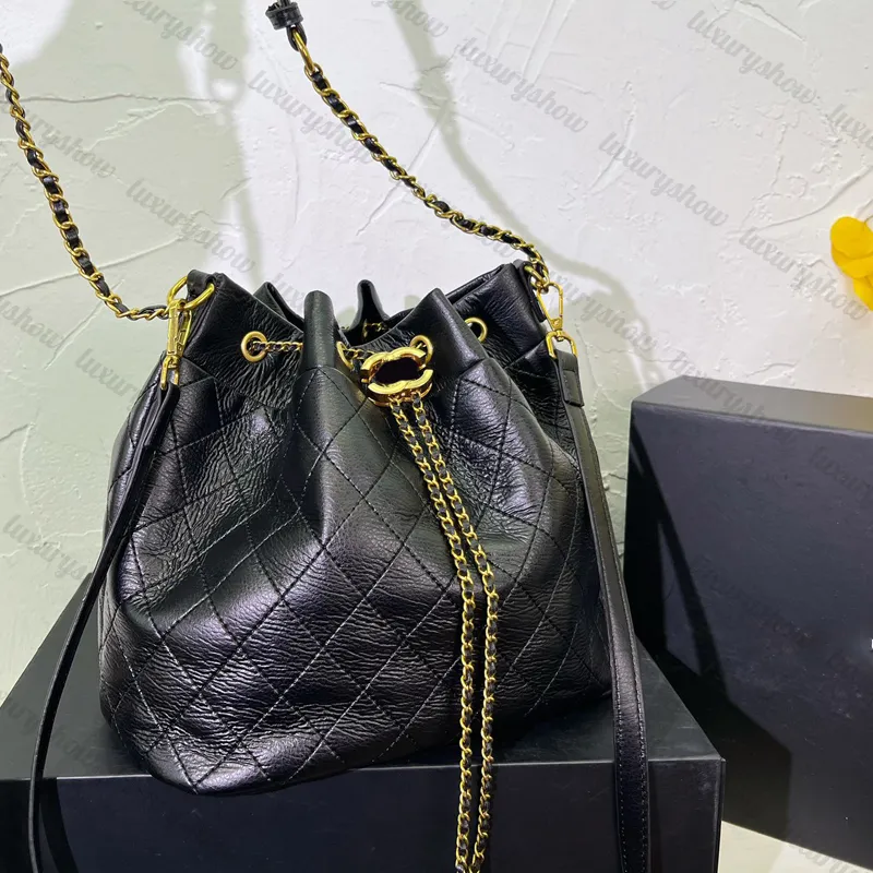 女性ヴィンテージクロスボディバッグ高品質のデザイナーラグジュアリー2サイズクラシックポータブル化粧品ワンショルダーバッグブラックレザーハンドバッグショルダーバッグ