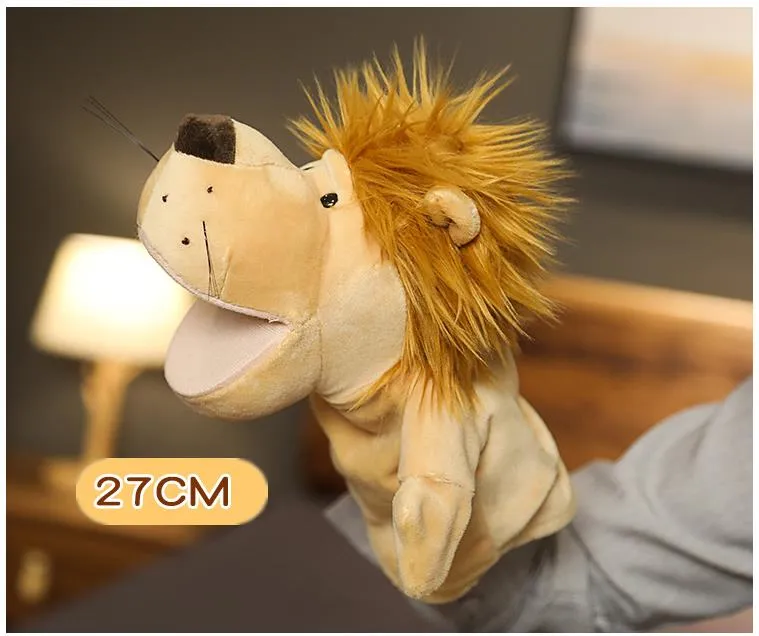 Cartoon Animal Hand Puppet Éléphant Lapin Ours Peluche Jouet