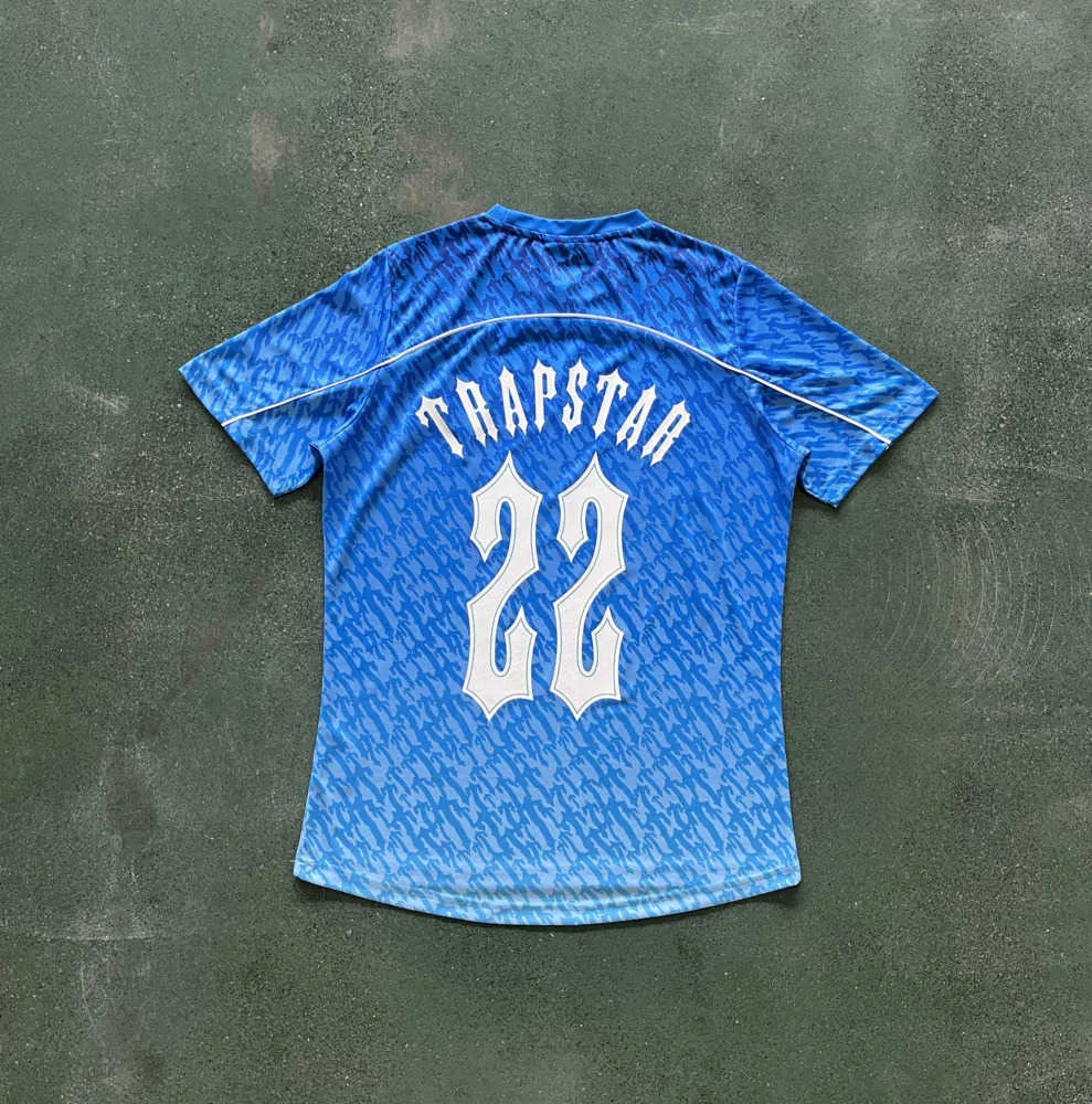 Camiseta de diseñador de fútbol Black Lime para hombre versión alta ropa deportiva TRAPSTAR verano corto La nueva moda 40ess