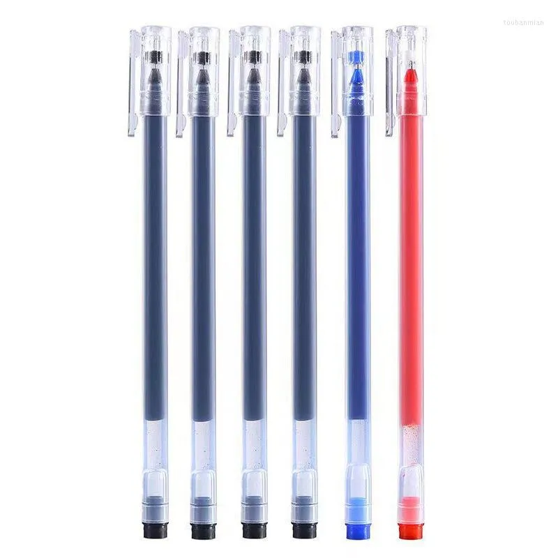 Pcs/ensemble stylos Gel haute capacité noir bleu rouge encre 0.5mm Kawaii stylo à bille pour écrire école bureau papeterie fournitures