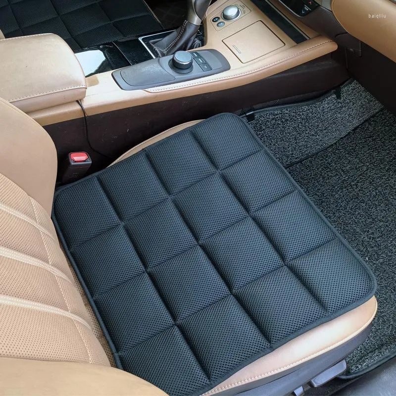 Car Seat Covers 45cmx45cm Bamboo Charcoal Cushion Breathable Single Piece Household Office Summer Cooling Ventilate Chair Mat Universal