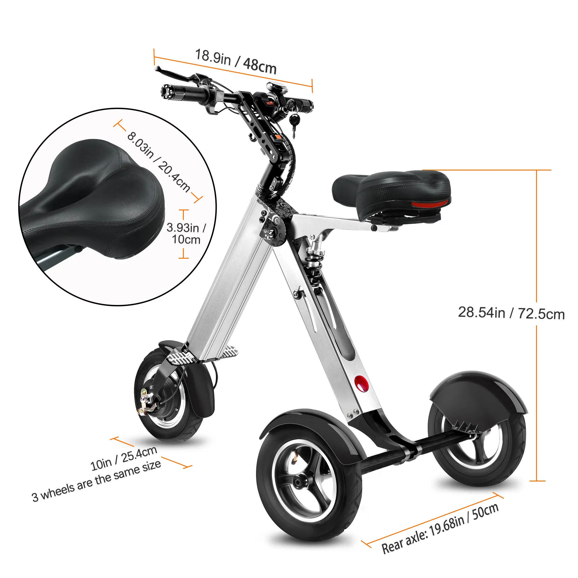 Mini Triciclo De Scooter El ctrico TopMate ES32 Para Adultos