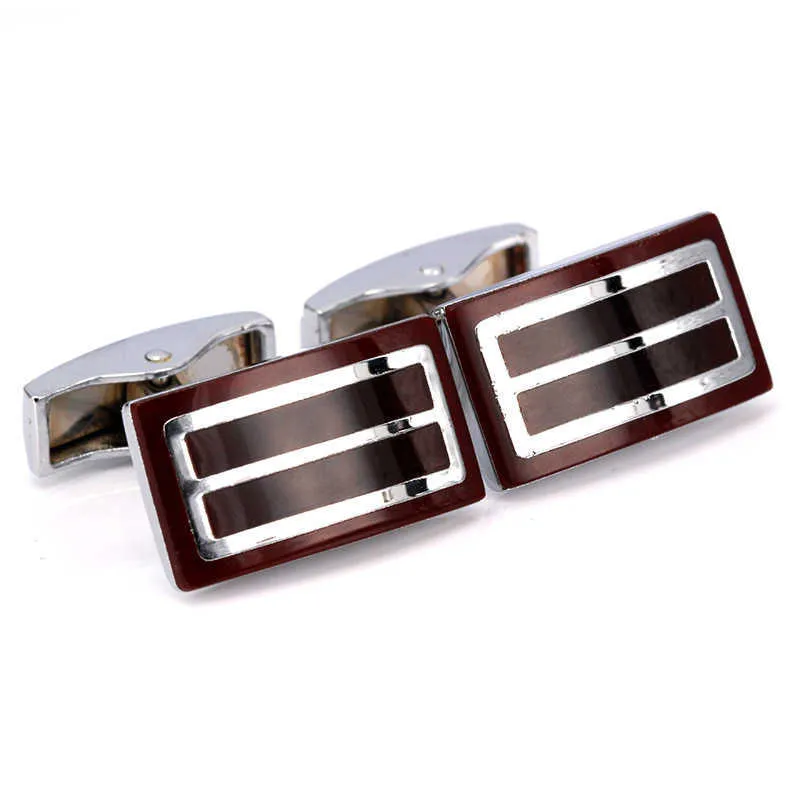 Cuff Links Vintage Pattern Men's Jewelry Shirt Brand Red Cufflinks High Quality Wedding G220525