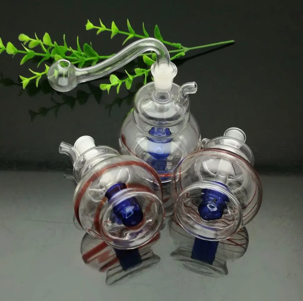 Pipes à fumée Hookah Bong Glass Rig Oil Water Bongs Fil coloré mini lanterne pot bien filtré