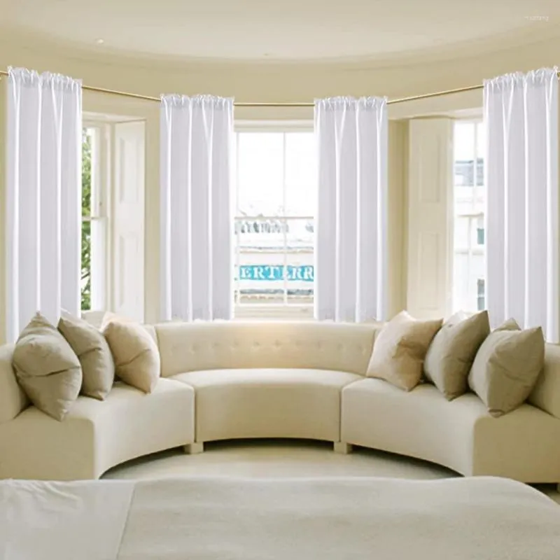 Cortina opaca de Velcro sin perforaciones, cortinas cortas para dormitorio,  sala de estar, salón, cocina, cortinas