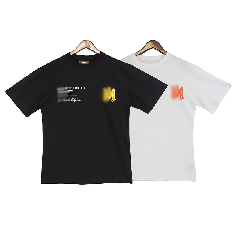 2023 T-shirt da uomo a manica corta con scollo tondo stampato con motivo logo alfabeto Fried Street da uomo