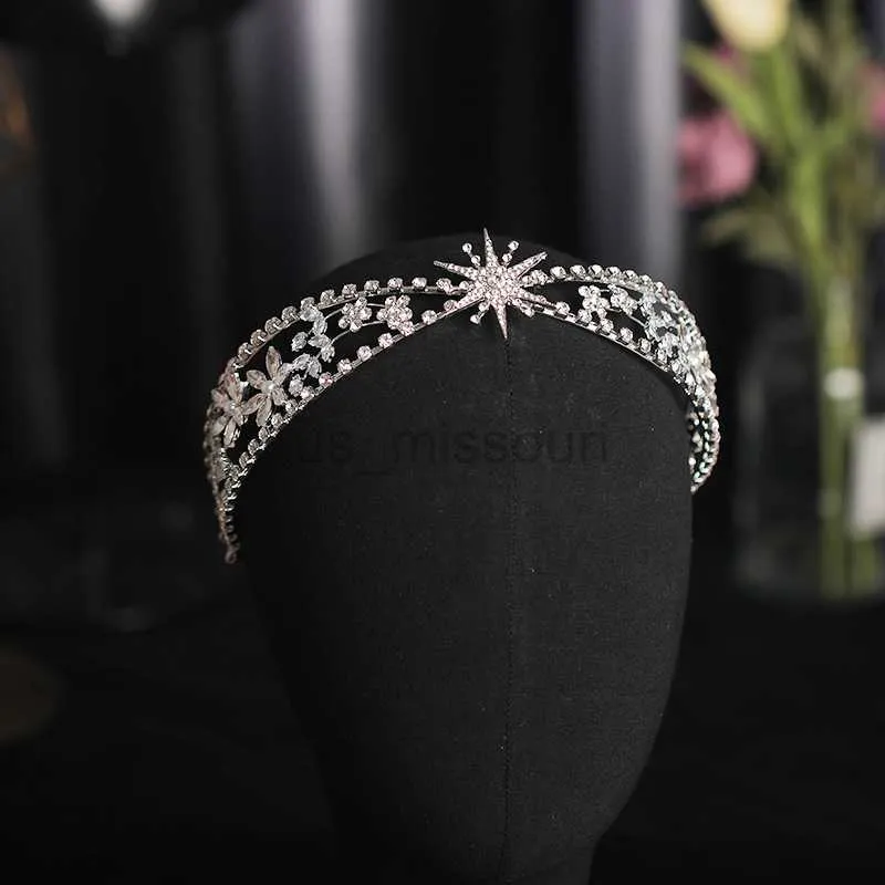 Weitere Modeaccessoires, luxuriöse Stirnbänder für Damen und Mädchen, Brautschmuck, Hochzeit, Haarschmuck, Blumen-Strass-Diademe und Kronen, Haarbänder, Prinzessin Dia J230525