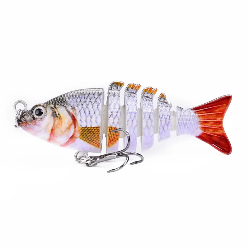 Colorful Multi Jointed Fishing Lure 5cm/2.5g Hard Bait For Sea And