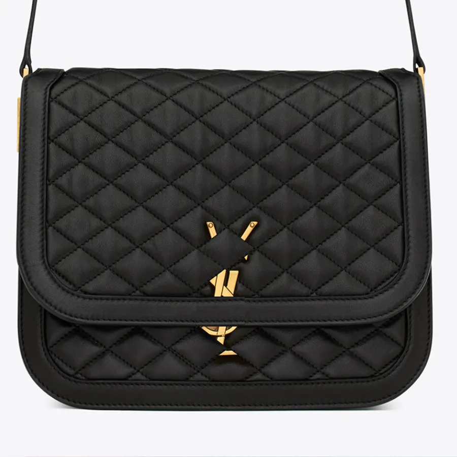 Den högsta kvaliteten modedesignerväska kuvertväska axelväska handväska rue de Solferino väska i quiltad lammskinn med originallåda