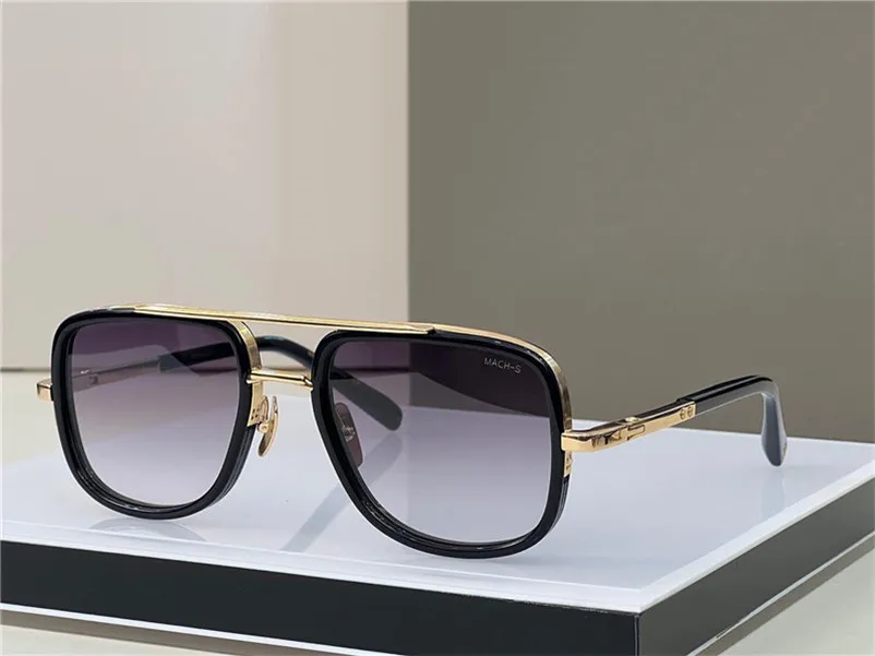 Nya modedesign solglasögon MACH-S fyrkantig båge retro enkel och generös stil high end utomhus uv400 skyddsglasögon