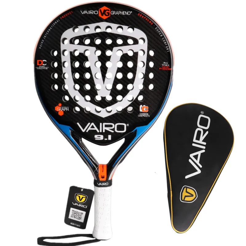 Tennis Rackets Racket Pala Padel Carbon Fiber Tennis Racket Outdoor Sports Equipment Men's and Women's Cricket Racket with Bag 230525