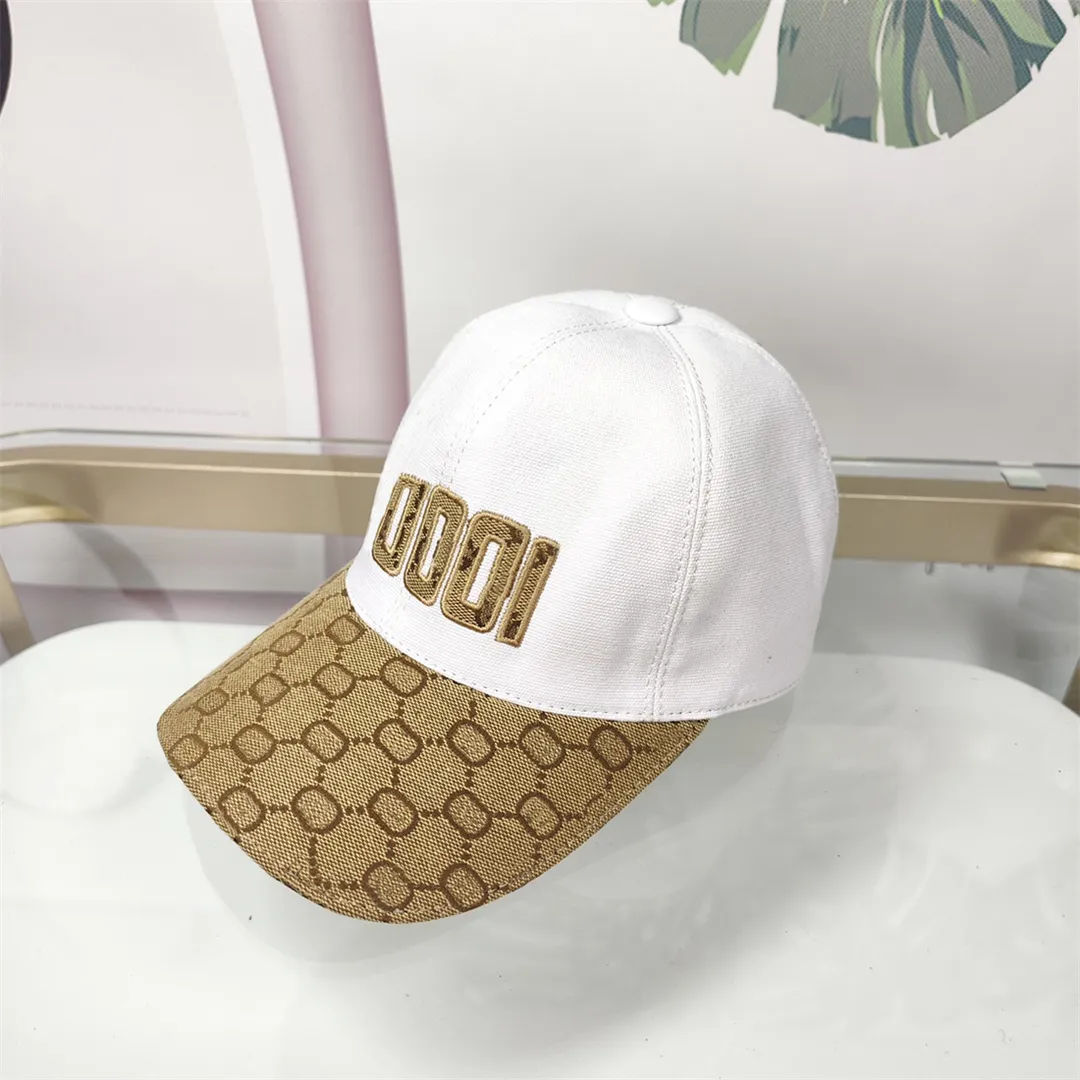 Modemän designer baseball cap kvinnors högkvalitativa solskydd boll hatt lyxig vit brev broderi sommar utomhus strand trucker hatt