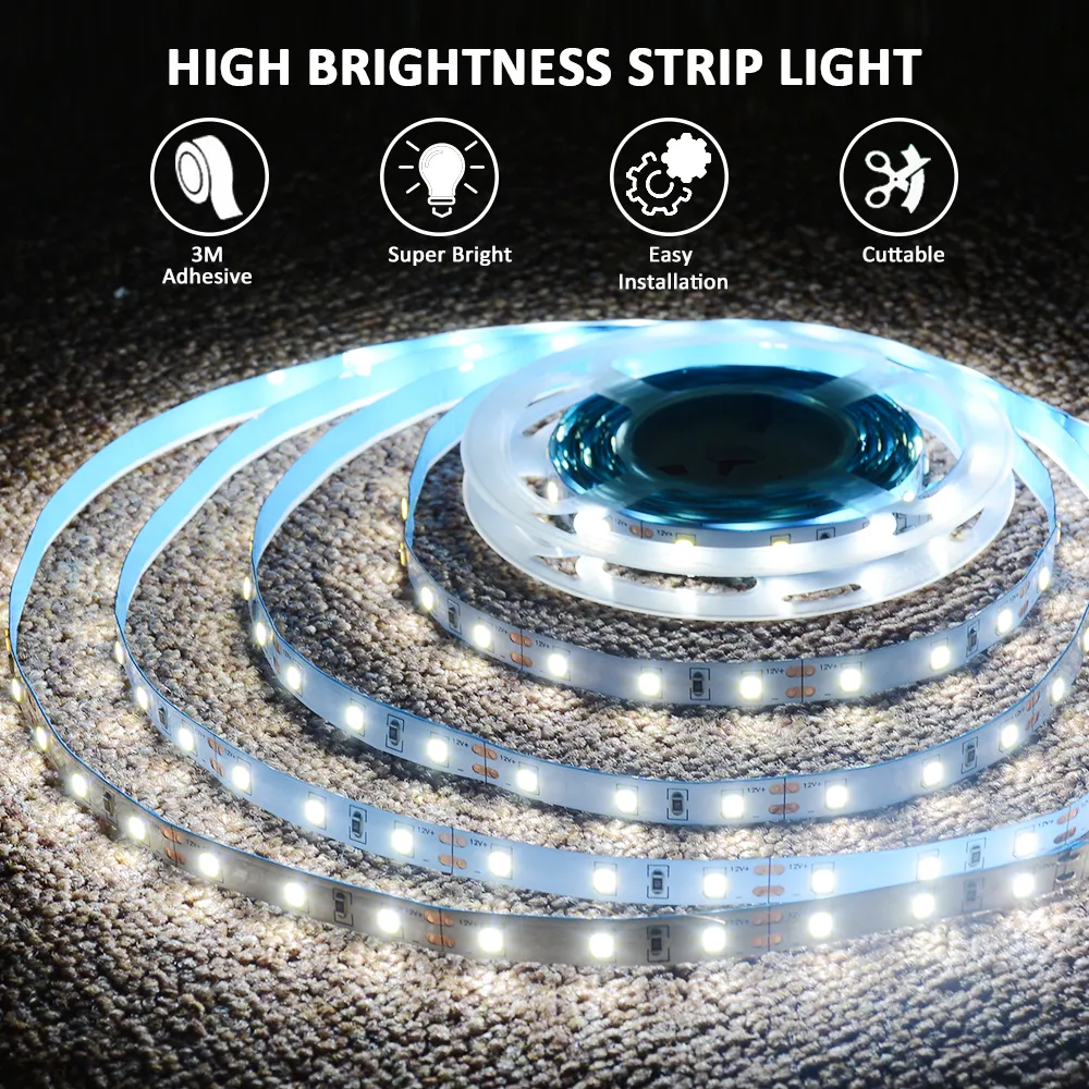 JESLED 32.8ft 10M Ip67 Led Strip Lights Lights 6500K Super Bright Daylight White Dimmable 24V DC LEDs For Home Decor In Bedroom Kitchen Under Cabinet Living Room And Stair From Shenzhen2005 10.06