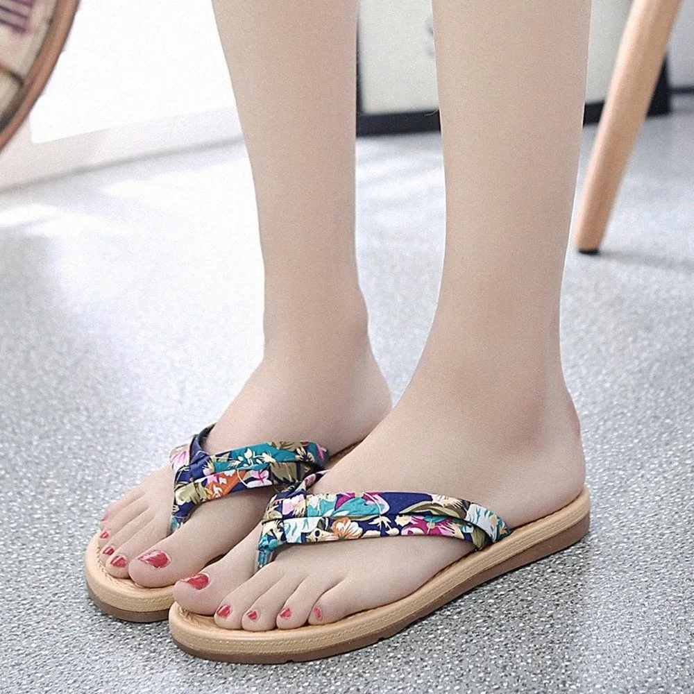 summer Slippers Women Fashion Casual Flat Flip Flops Sandals Loafers Bohemia Shoe Zapatillas Tongs Femme Slipper Ete Women Womens Shoeimvj#