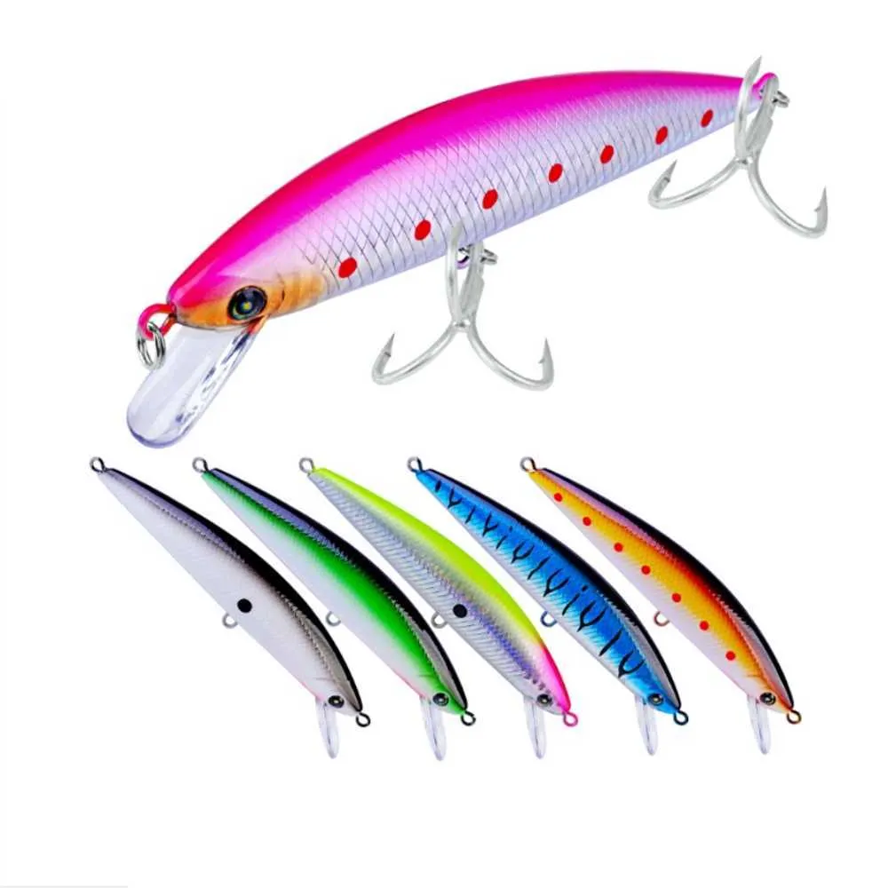 Betar lockar 1 sjunkande minnow wobblers 13 cm 41g vev konstgjord japansk hård bete bas parker drag fiskeutrustning p230525