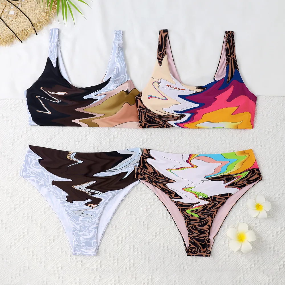 Beach Dames Summer Swimsuit Designer Bikini Set Bra Triangle Suit zwempak Pool Party 40311 40312
