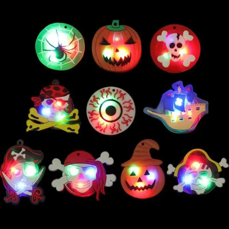 Halloween Led Light Up Bracciale Glow in The Dark Bambini Compleanno Pasqua Halloween Bomboniere