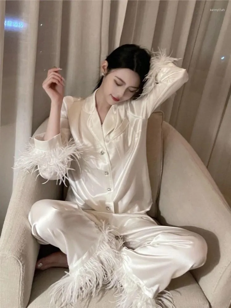 Ostrich feather pyjamas shop