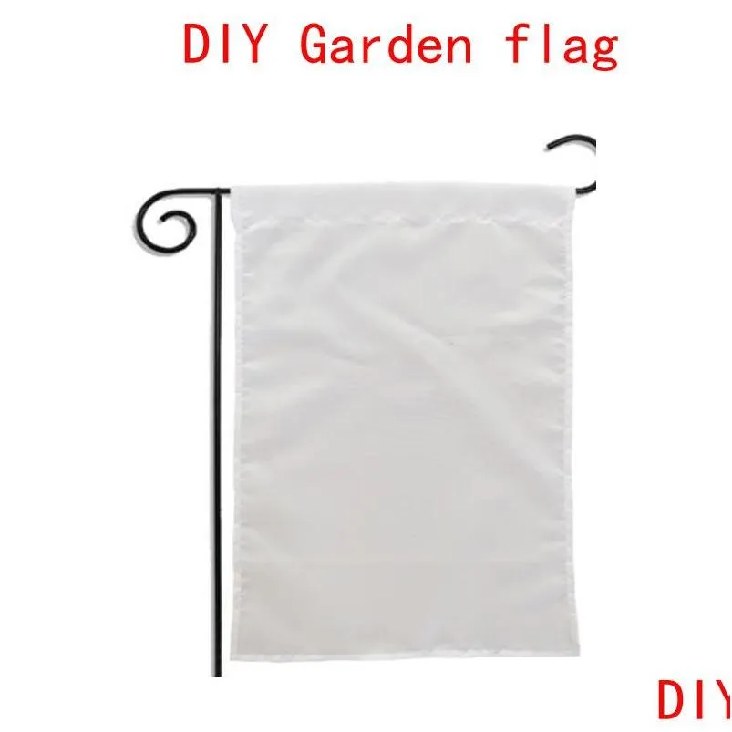 Banner-Flaggen, 10 Stück, Sublimation, leer, Gartenflagge, amerikanischer Wärmetransferdruck, Banner, Größe 30 x 45 cm, Drop-Lieferung, Heim, festlicher Teil Dho4T