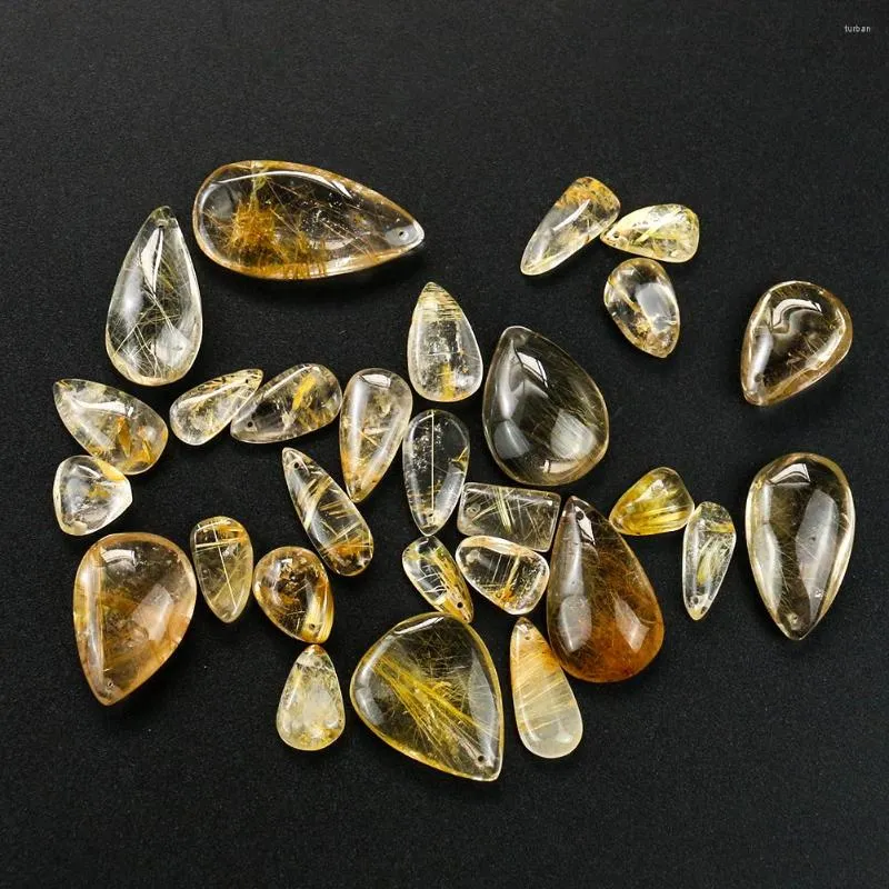 Charms Naturalny tytan kryształowy wisiorek DIY kropelki wody w wodzie Kolczyki naszyjniki do unikalnej biżuterii