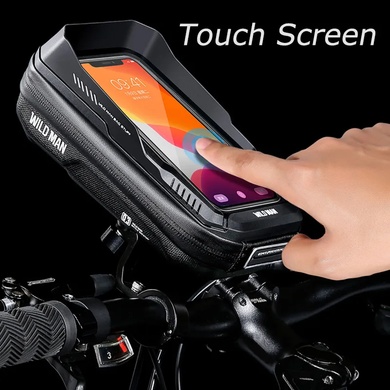 Wild man bike phone mount bag discount