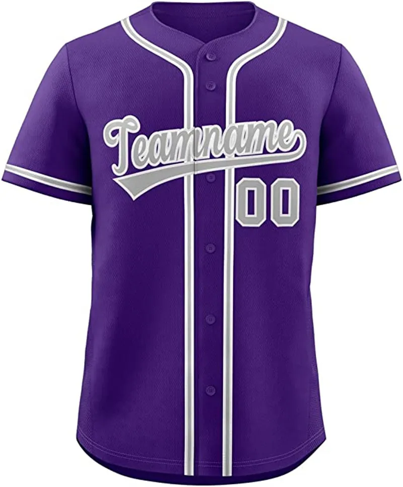 Custom Baseball Jersey Personalized Stitched Hand Embroidery Jerseys Men Women Youth Any Name Any Number Oversize Mixed Shipped Purple 2605032