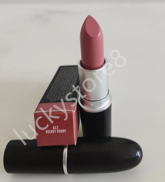 M merk VELVET TEDDY lippenstift mat Rouge A levres Lippenstift met serienummers aluminium buis Nieuw pakket