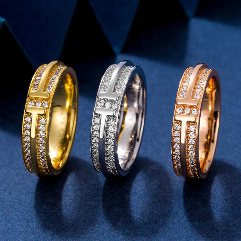 Tiffany two store narrow ring