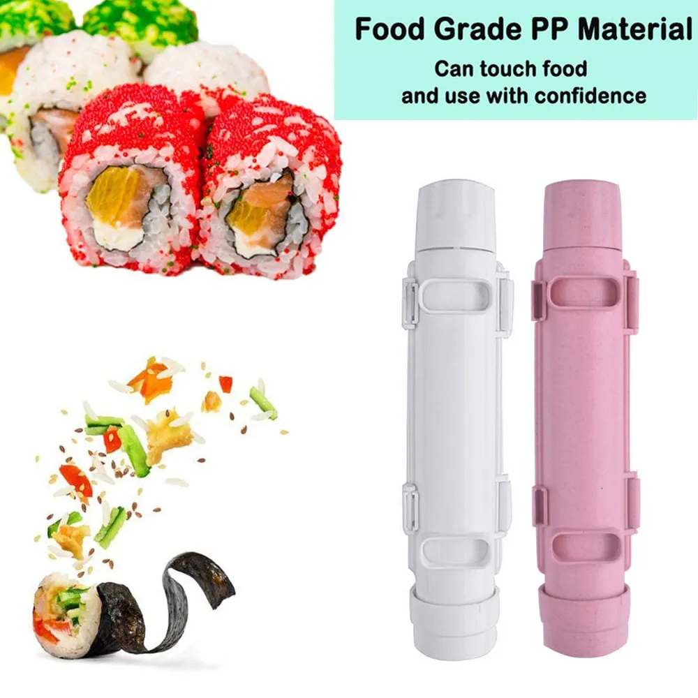 Japanese Quick Bazooka Sushi Maker With Rice Mold And