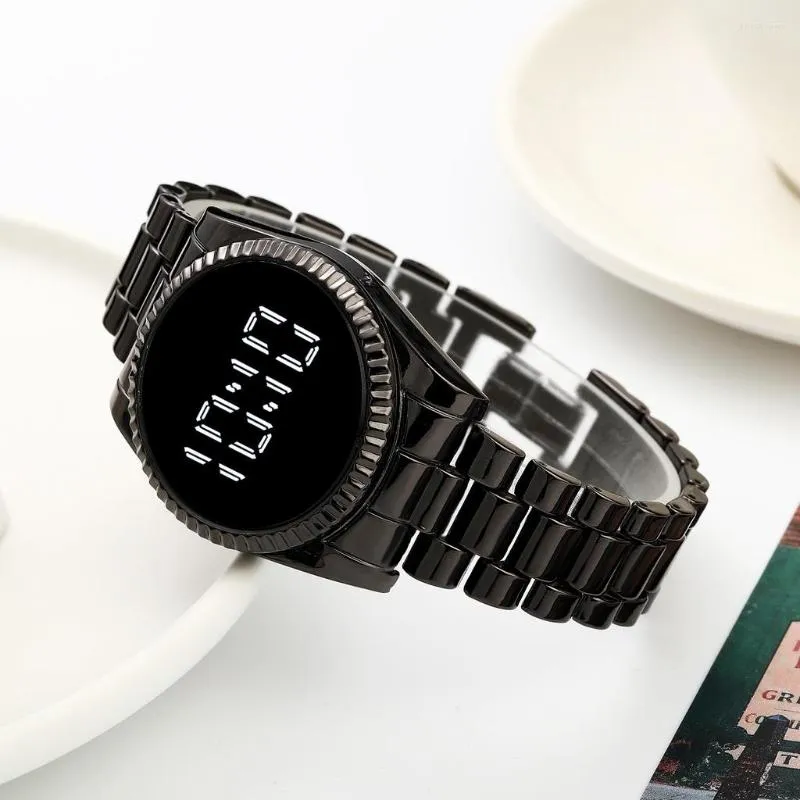 Luxury LED Digital Touch Screen Digital Wristwatch For Men And