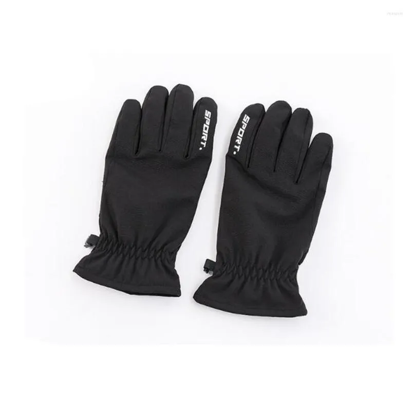 Gants de cyclisme hiver Ski coupe-vent imperméable et résistant au froid avec écran tactile d'alpinisme anti-dérapant en velours