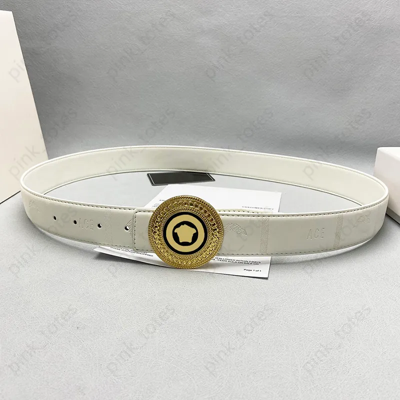 Versace belt white and gold online