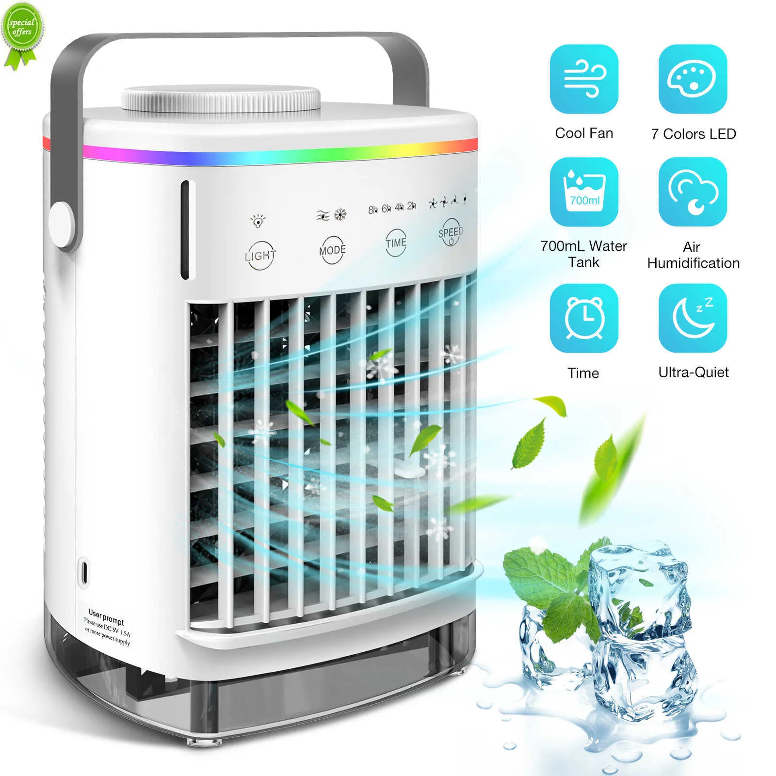 DHgate.com:Mini Portable Air Conditioner: 2024 Desktop Cooling Fan ...