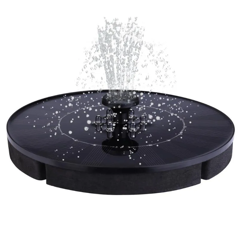 Decorazioni da giardino Pompa a energia solare Bagno per uccelli Fontanella d'acqua Stagno galleggiante Acquario Patio Decor Mini geyser