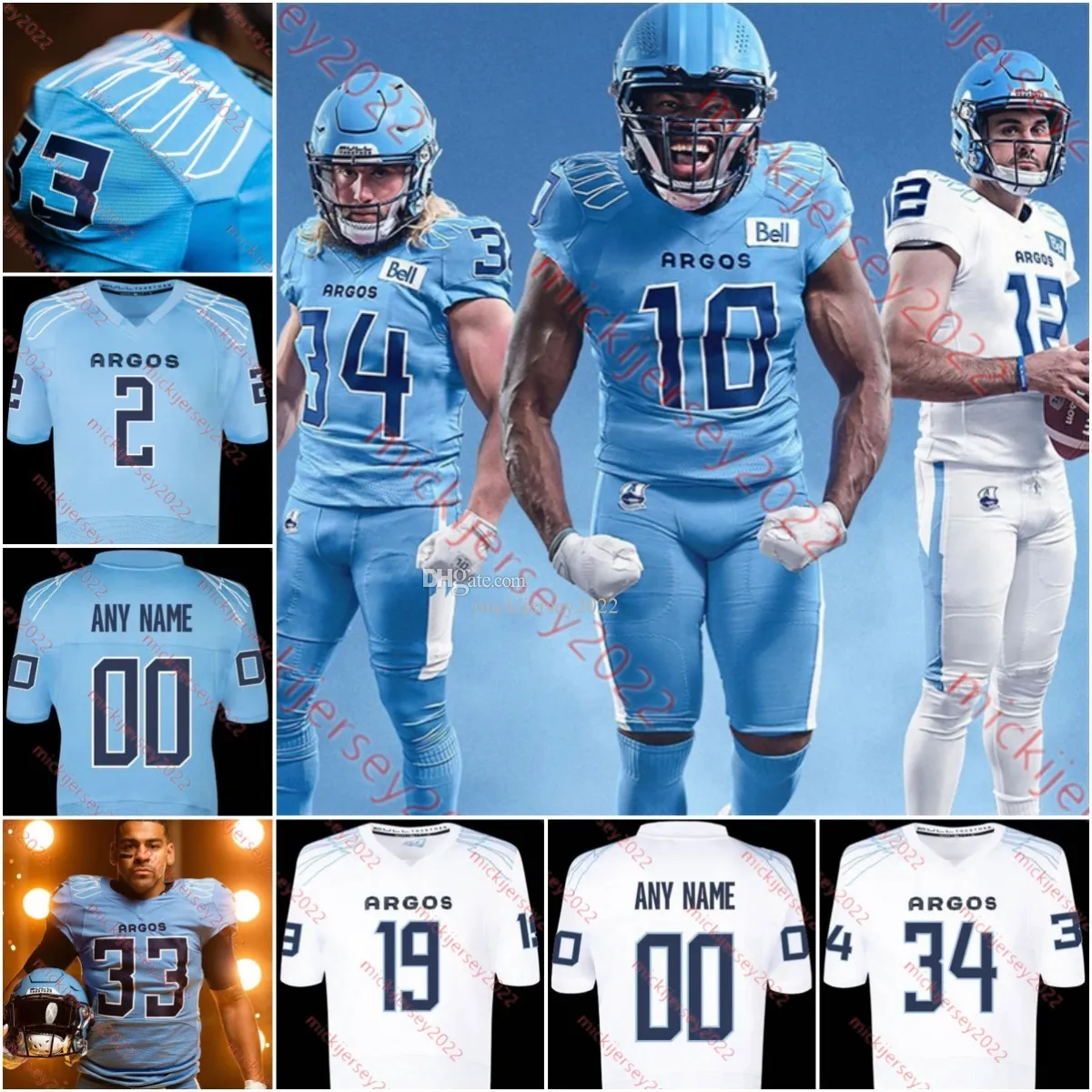 Custom Stitched Toronto Argonauts Personalized Football Jersey