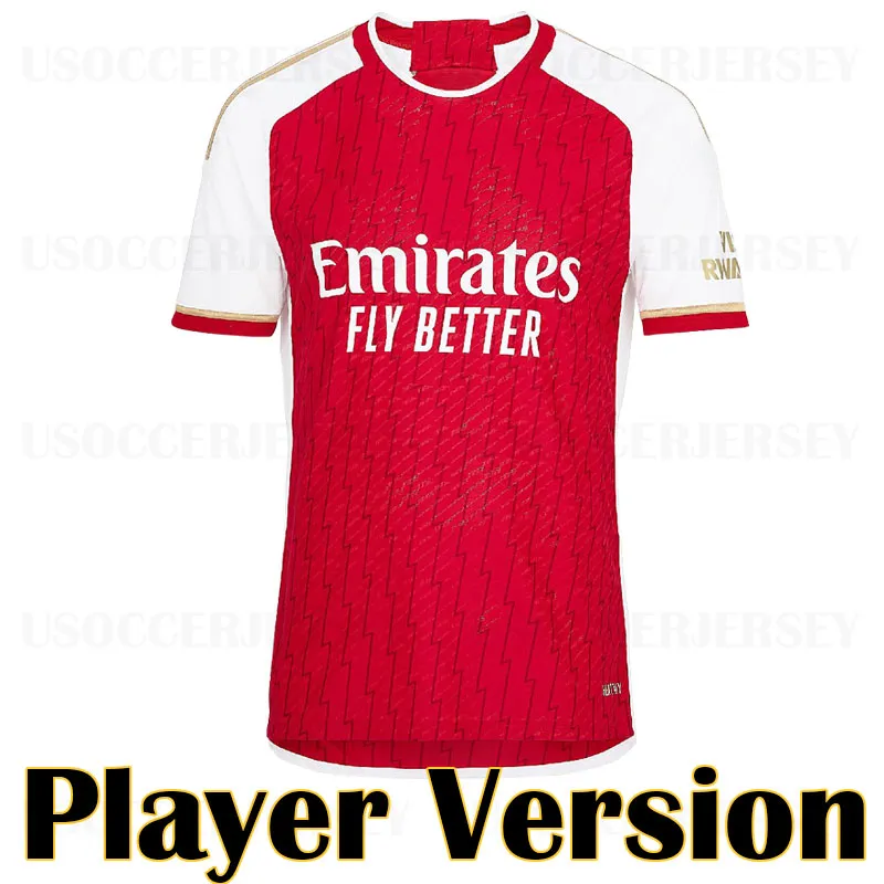No More Red RICE Soccer Jerseys SALIBA Gunners Whiteout 23 24
