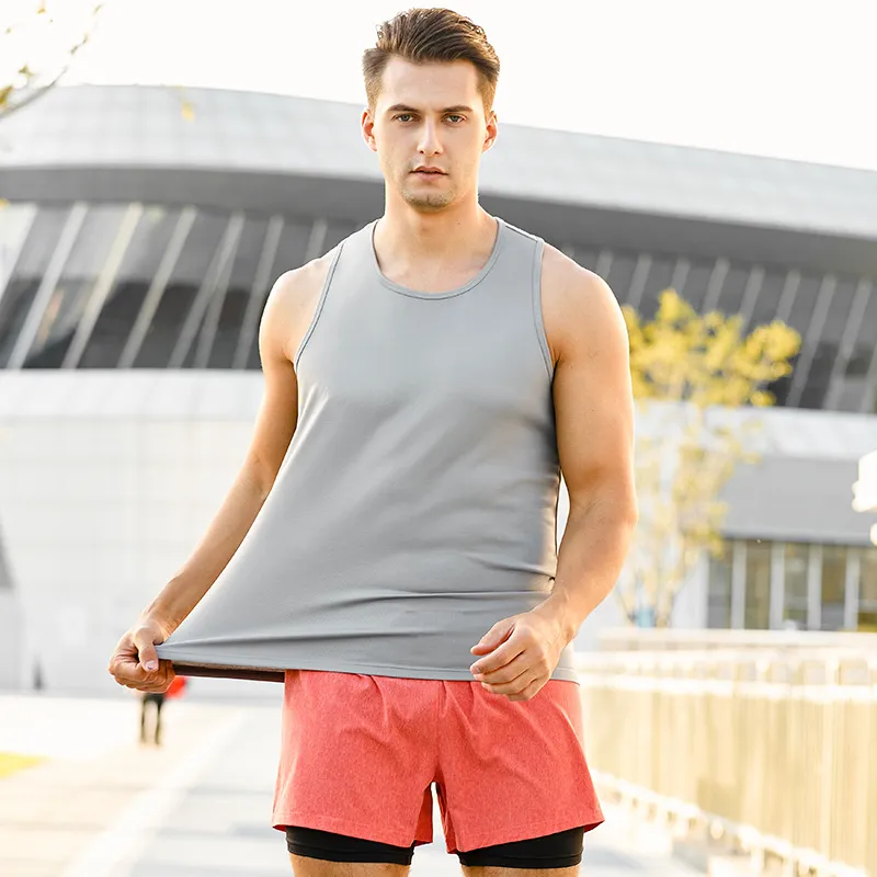 Canotta Muscolare Uomo In Cotone, Traspirante Per Palestra E Running, Taglie Forti Fino Al 4XL