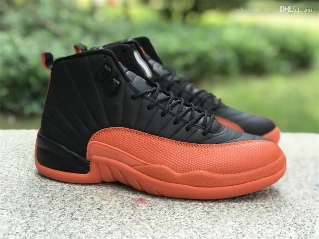 Orange Jumpman 12 Basketball Shoes Brilliant Outdoor Sports