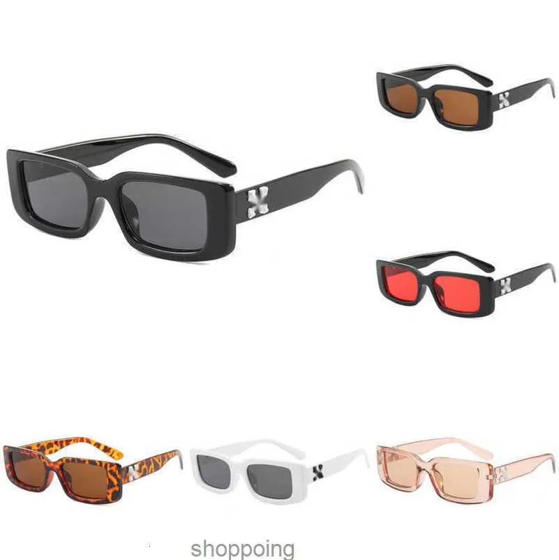 Offs Frames Lunettes de soleil Mode Lunettes de soleil Marque Arrow x Black Frame Eyewear Street Hommes Femmes Sunglasse Hommes Femmes Sports Voyage Lunettes de soleil Damf