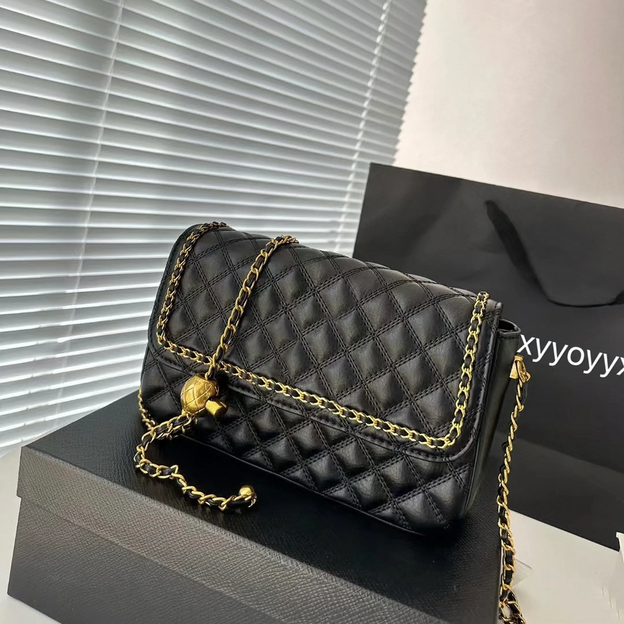 Designer small black crossbody bag on sale