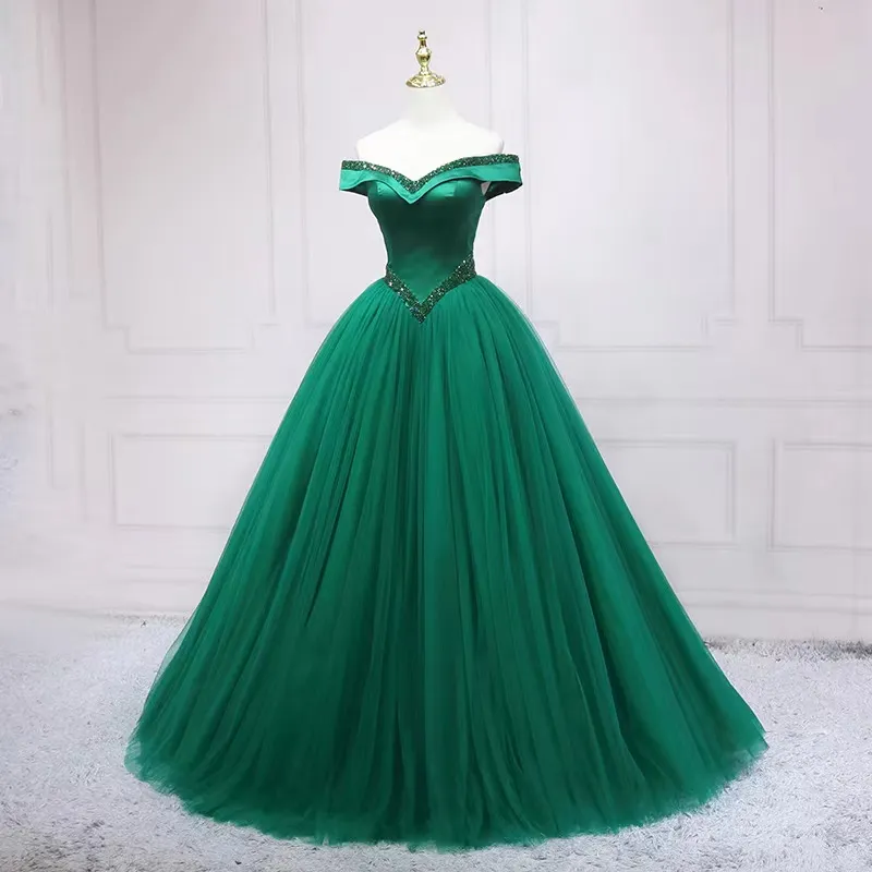 2024 Olive Green Prom Dress Floor-Length Trumpet Sequined Evening Gown with  Lace-Up Back from Dhgate Prom Dresses - price 356.01