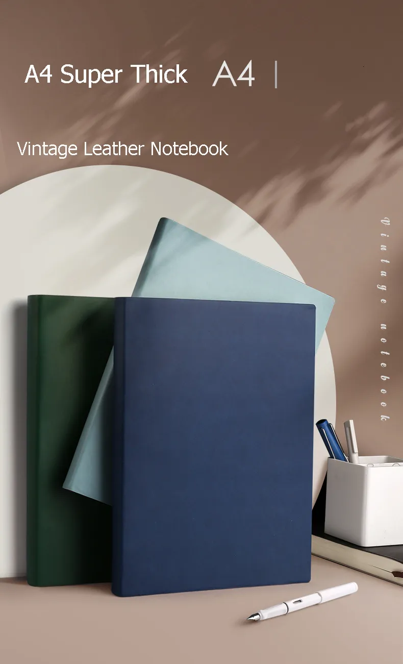 A4 Notepad Super Thick: 16 Inch Notebook, Student Notebook With Soft ...